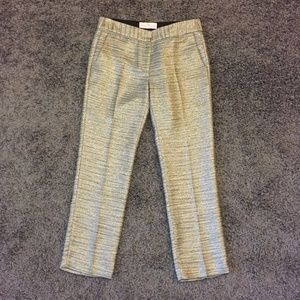 Amanda Uprichard Metallic Tweed Party Pants